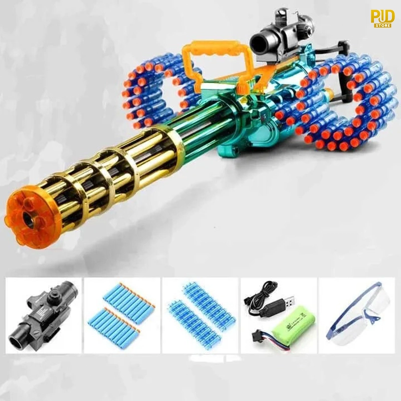 gatling m134 dart blaster sung ban dan xop