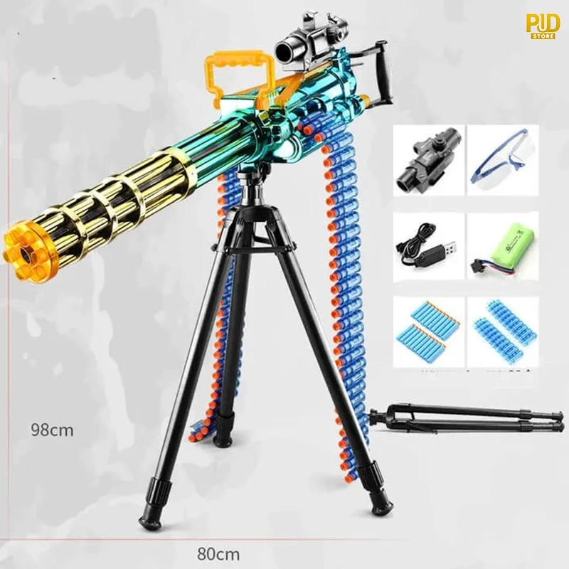 gatling m134 dart blaster sung ban dan xop