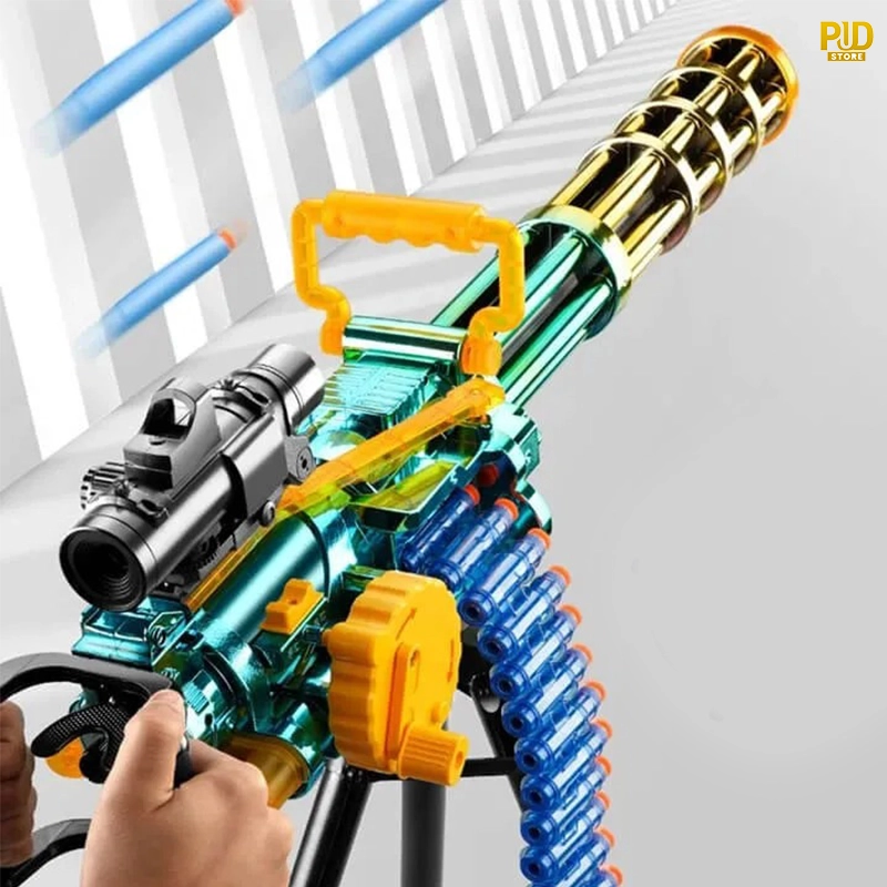 gatling m134 dart blaster sung ban dan xop