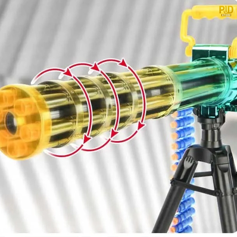 gatling m134 dart blaster sung ban dan xop