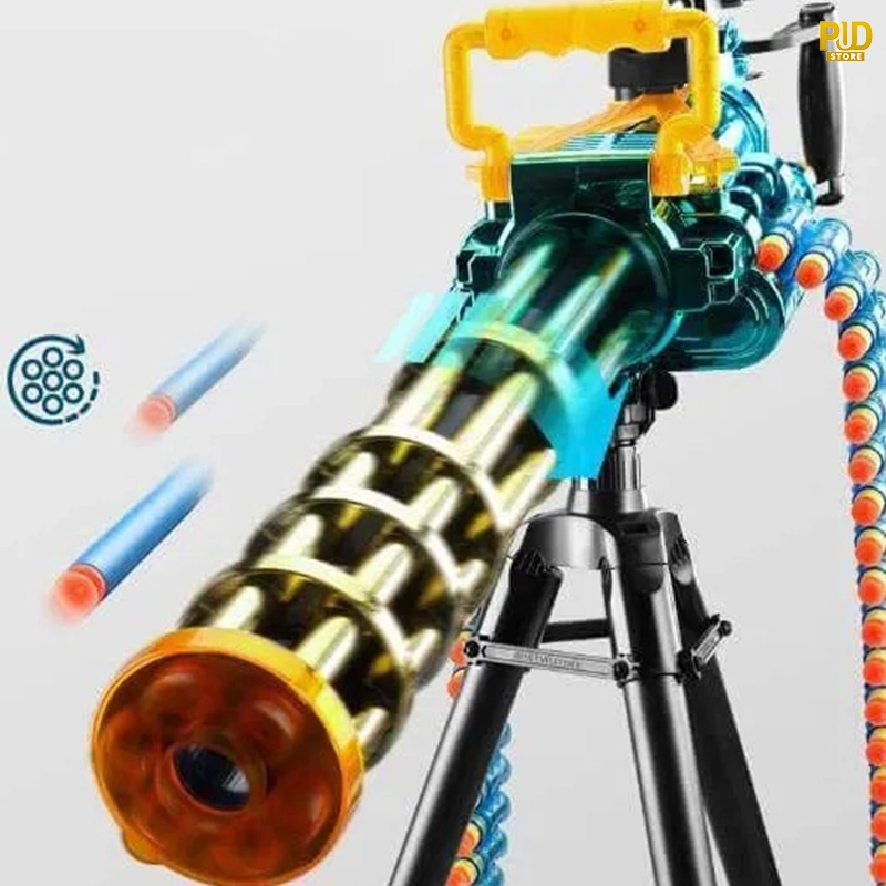 gatling m134 dart blaster sung ban dan xop